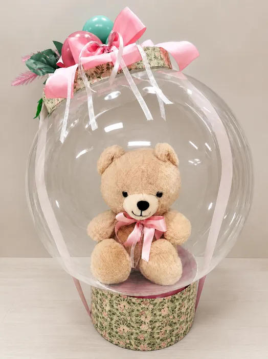 Allestimento gender reveal con palloncini - Punto Feste